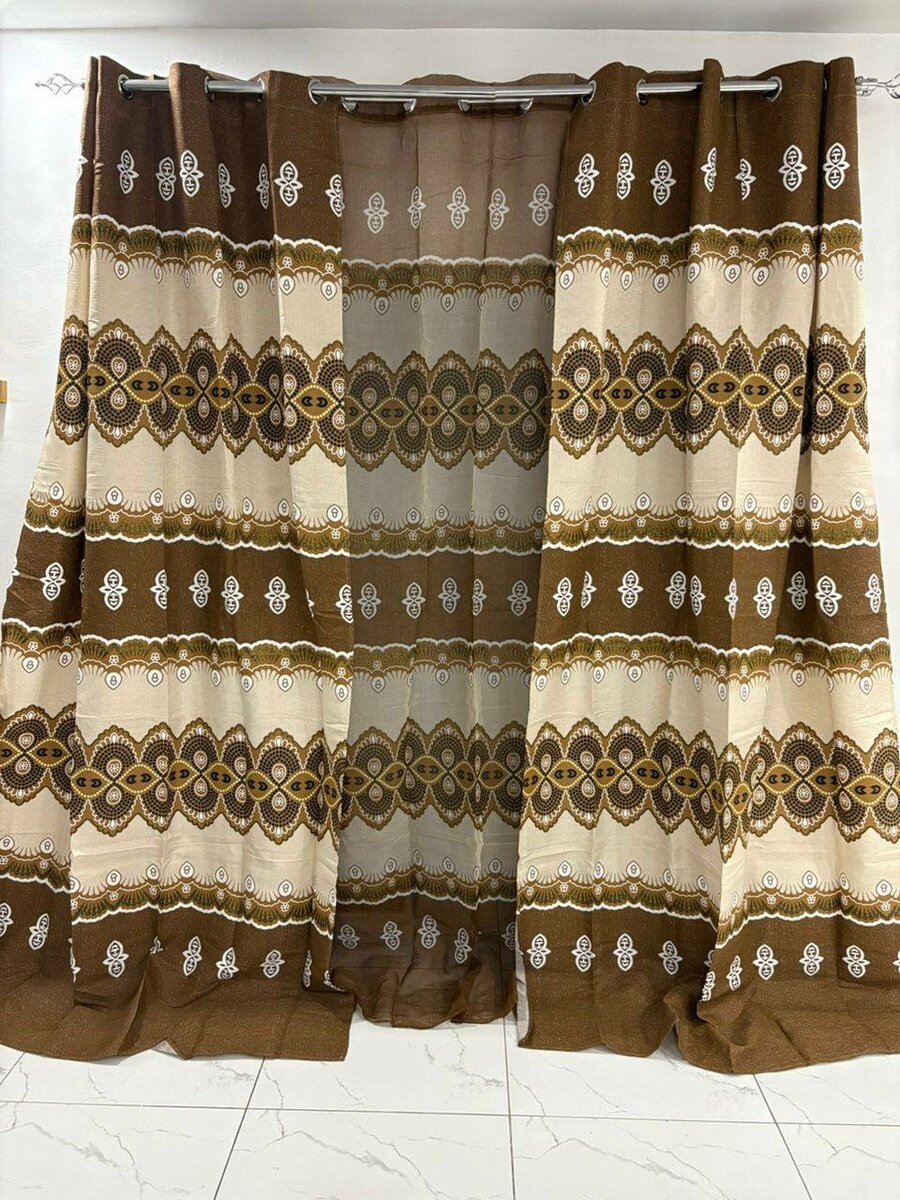 Rideaux modernes en tulle imprimé