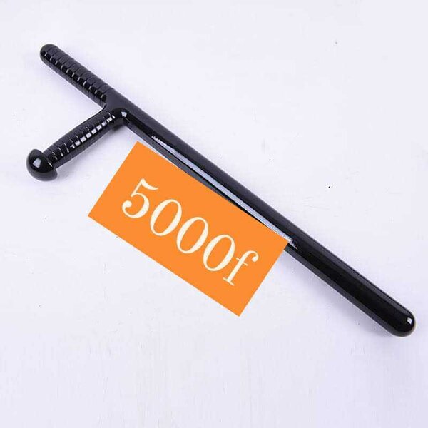 Matraque de défense noire robuste