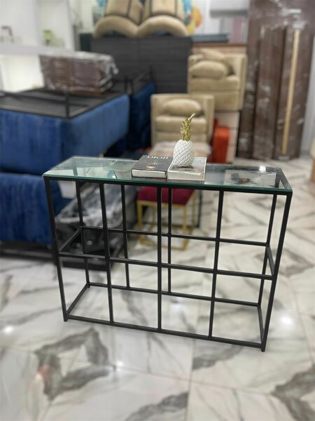 Table console en verre moderne