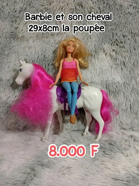 Poupée Barbie avec Cheval