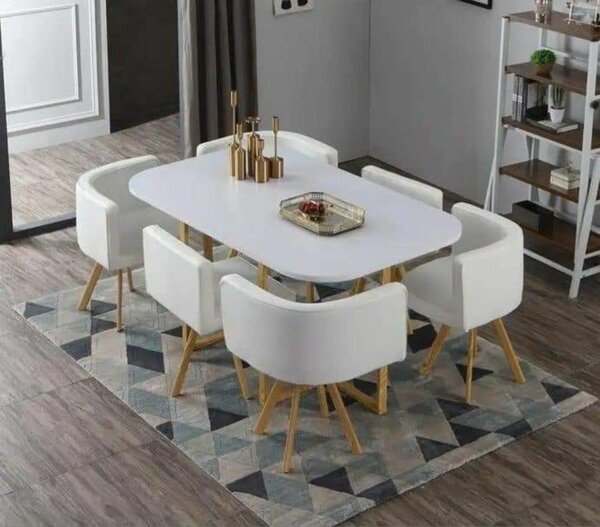 Table à manger moderne 6 places