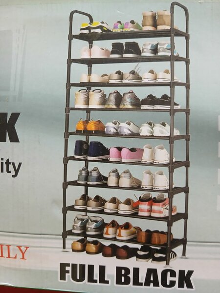 Étagère à Chaussures Noire