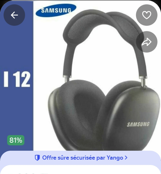 Casque Bluetooth Samsung i12