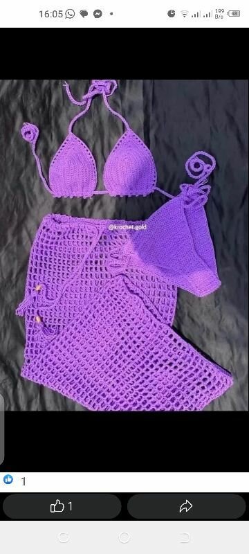 Robe en crochet élégante