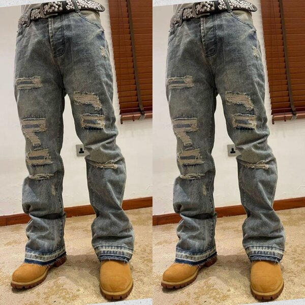 Jean déchiré vintage homme