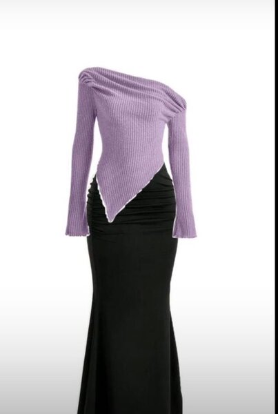 Robe asymétrique élégante