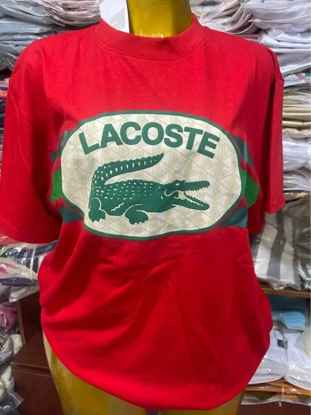 T-shirt Lacoste rouge homme