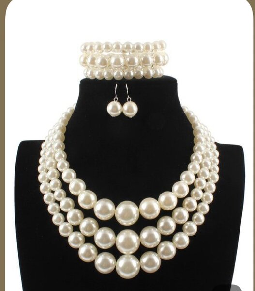 Parure Collier de Perles Élégante