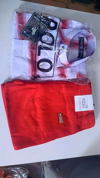 Ensemble Polo et Short Rouge