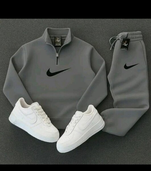 Ensemble survêtement gris Nike homme