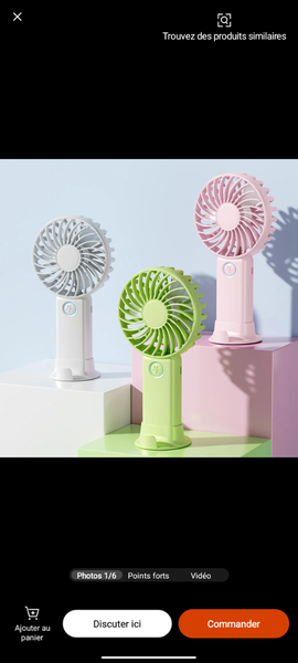 Mini ventilateur portable et puissant