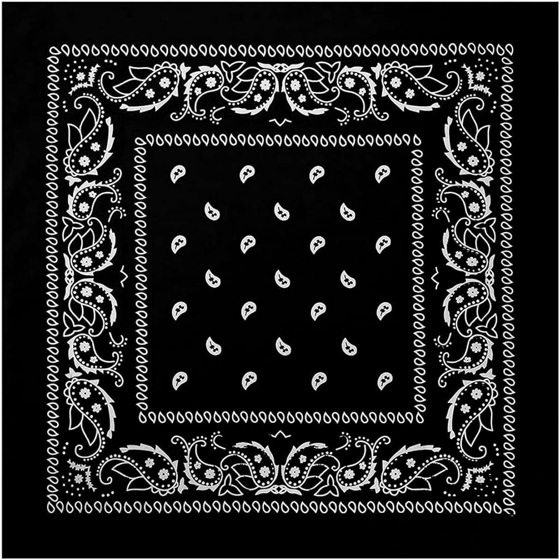 Bandana en coton noir