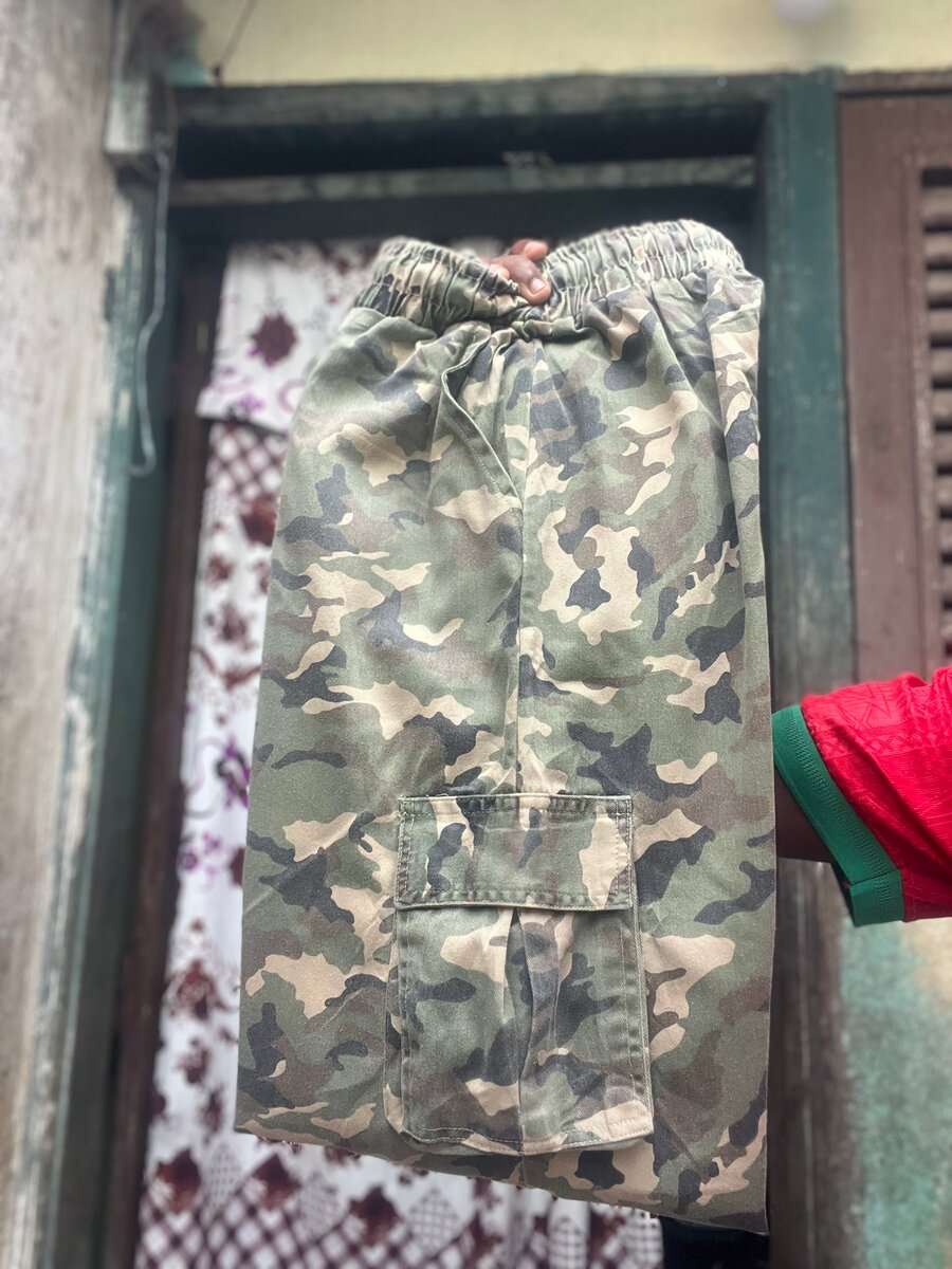 Pantalon cargo camouflage homme