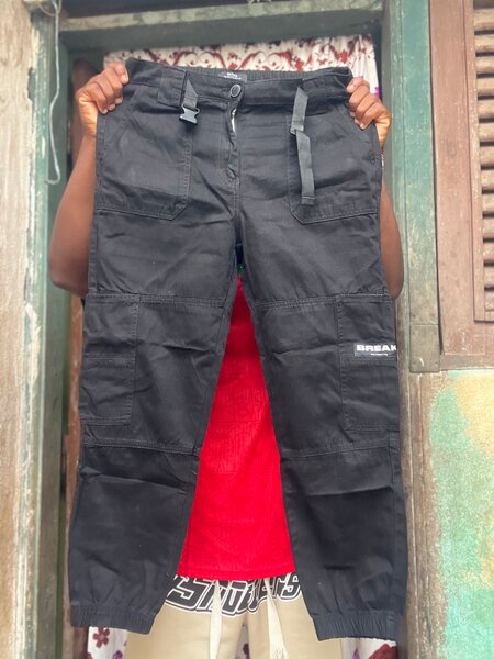 Pantalon cargo noir homme