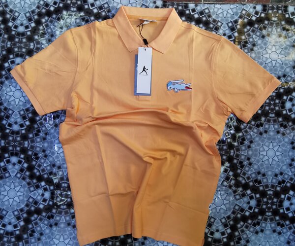Polo homme orange tendance
