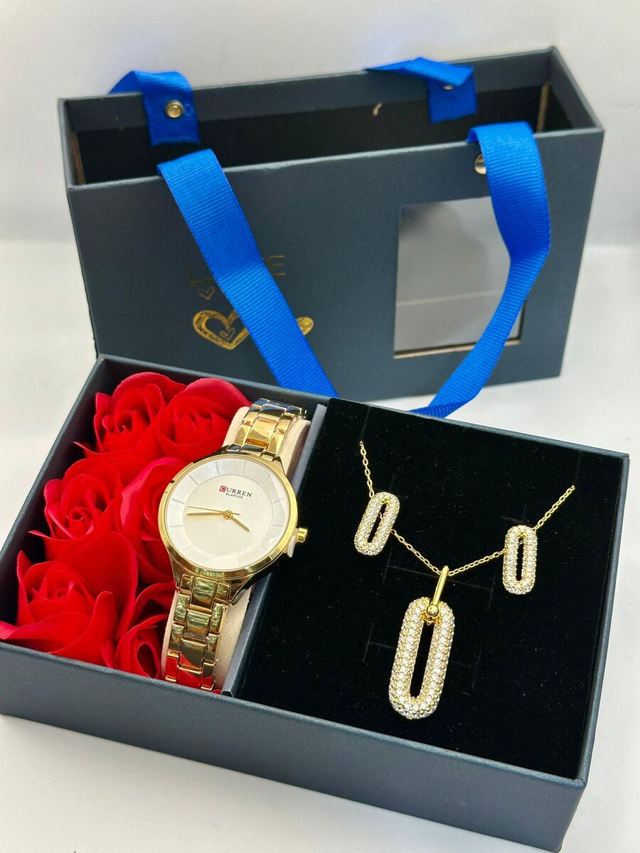 Coffret Cadeau Montre et Bijoux