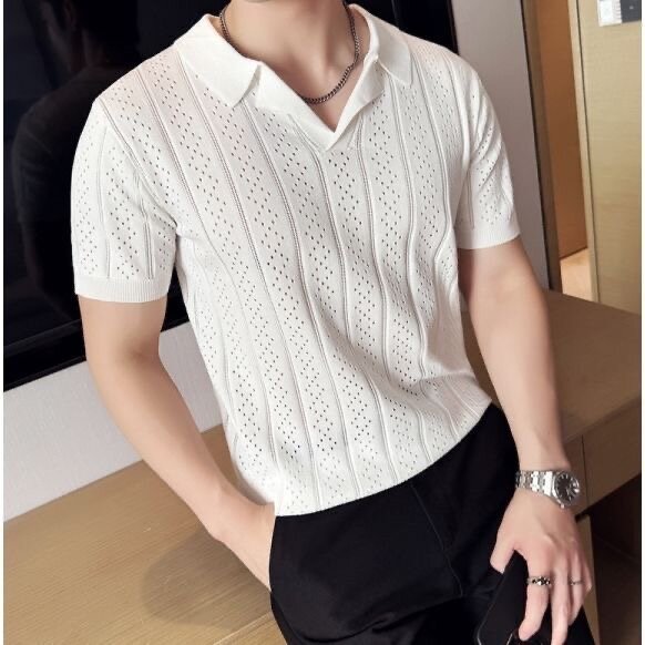 T-shirt blanche en maille respirante