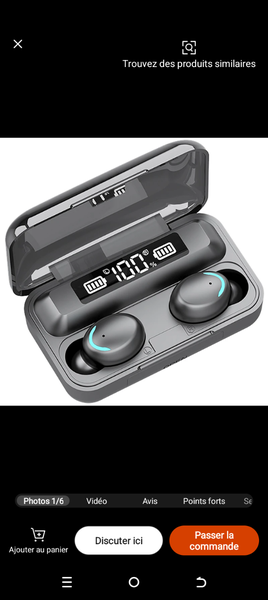 Écouteurs Bluetooth sans fil