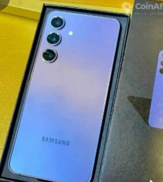 Samsung Galaxy smartphone violet