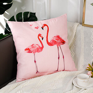 Coussin Flamants Roses