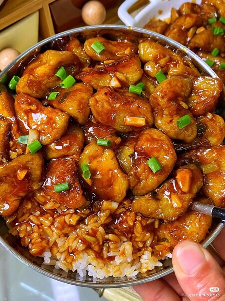 Poulet sauté légume et riz