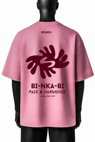 T-shirt Rose Overzise